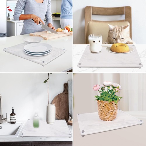 Stone Quick Drying Mat for Kitchen Counter Diatomaceous Earth 15.7" x 11.8" - 第 6/7 張圖片