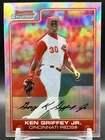 2006 Bowman Chrome Ken Griffey Jr NM+ MLB HOF Cincinnati Reds Refractor Card #81