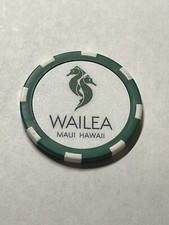Wailea Golf Club Double-Sided Poker Chip Golf Marker - Maui, Hawaii - A Beauty 