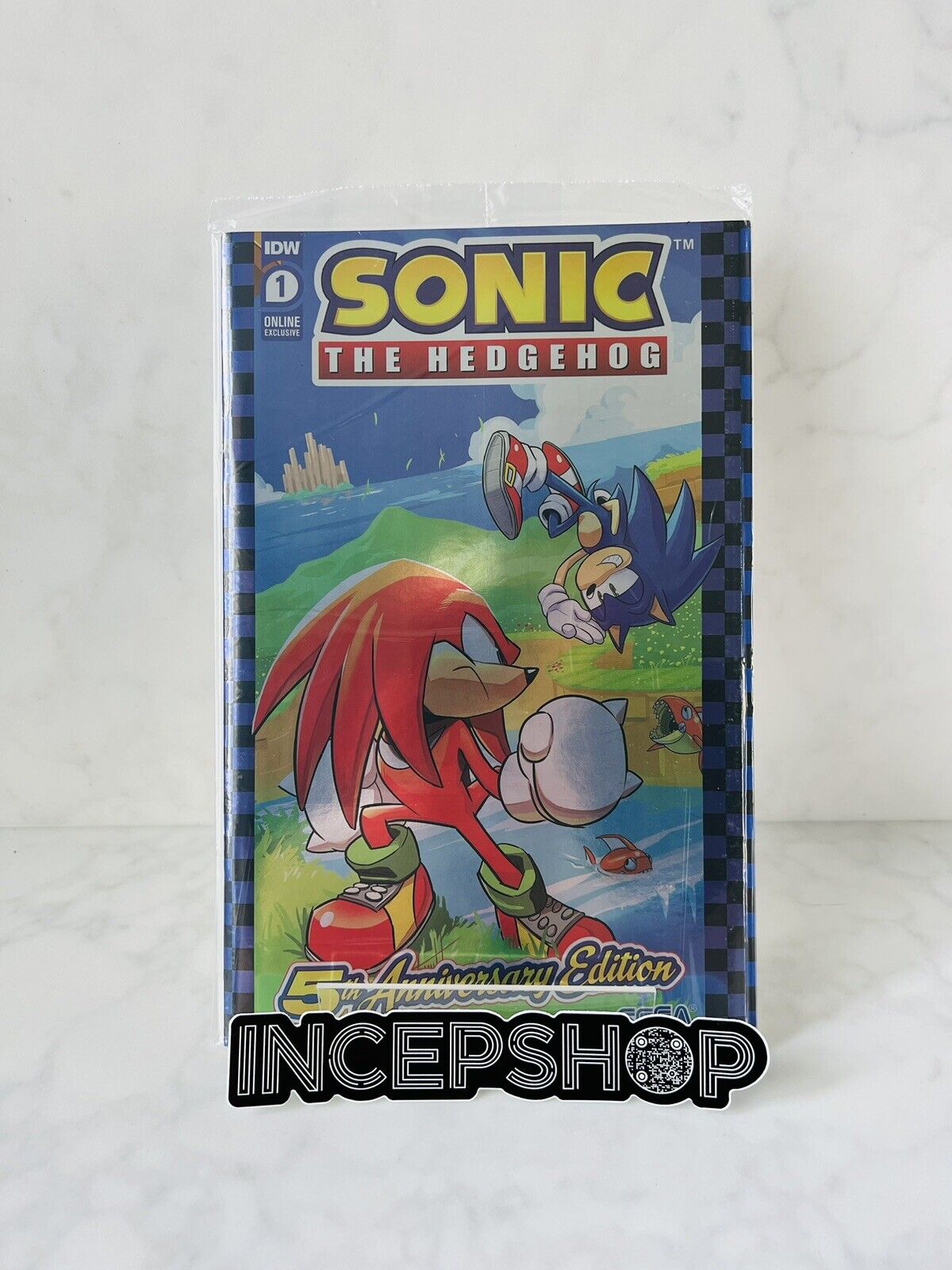 IDWSonicNews on X: Sonic the Hedgehog #1 5th Anniversary Edition - Online  Exclusive will be available on @IDWPublishing's storefront tomorrow. This  exclusive will feature a foil cover and retails for $20 USD. #