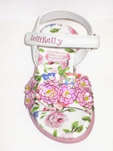 Lelli Kelly FIOR DI PESCO 1 Sandalias Blancas Zapatos Juveniles Cuentas a Mano Flores Floral - Imagen 6 de 21