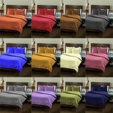 1000 TC EgyptiaCotton Solid Color US Twin/Full/Queen Sheet Set/Fitted/Flat Sheet