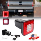 Universal LED Tow Hitch Driving & Brake Lamp Reverse Light Fits 2" for Truck SUV