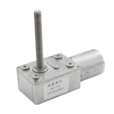JGY370 Worm Gear Motor DC6/12/24V 6-150RPM Lengthen M6 Threaded Shaft Metal Gear
