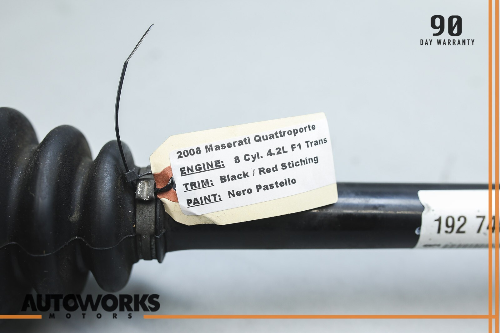 03-08 Maserati Quattroporte M139 RWD Rear Left or Right Side Axle Half Shaft OEM