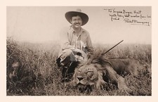 Ernest Hemingway Signed Autograph RPPC Photo Postcard COPY