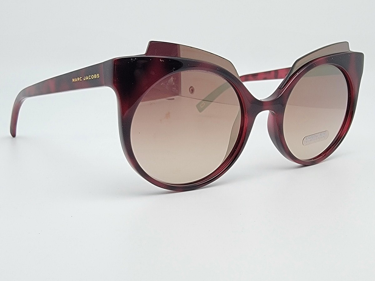 Marc Jacobs 105/S N8S7B Red Tortoise Frame Gold Mirrored 