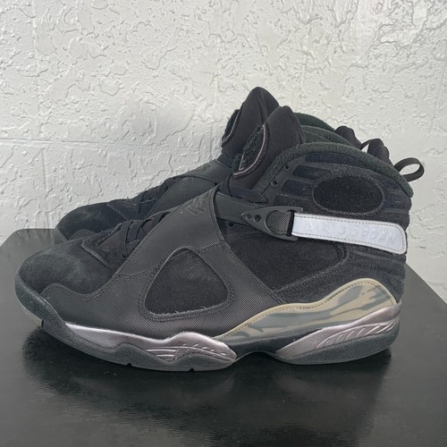 Nike Air Jordan 8 Retro Mens Size 13 Winter Black Metallic Silver FD1334-001
