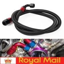 1.2M Nylon Stainless Steel Braided Fuel Oil Gas Line Hose Pipe AN10 10AN Fitting