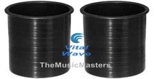(2) Large Speaker Port Tubes 4in x 4in Deep Woofer Subwoofer Sub Box Vent VWLTW