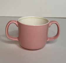 Mikasa Bo-Peep Pink Child's Dinnerware Two Handled Ceramic Toddler Mug Cup Japan