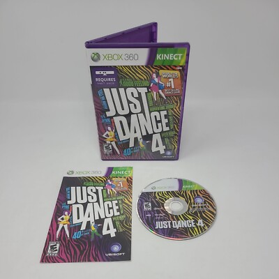 Just Dance 4 Xbox 360 Kinect Game Complete Tested Working Dance Music Family