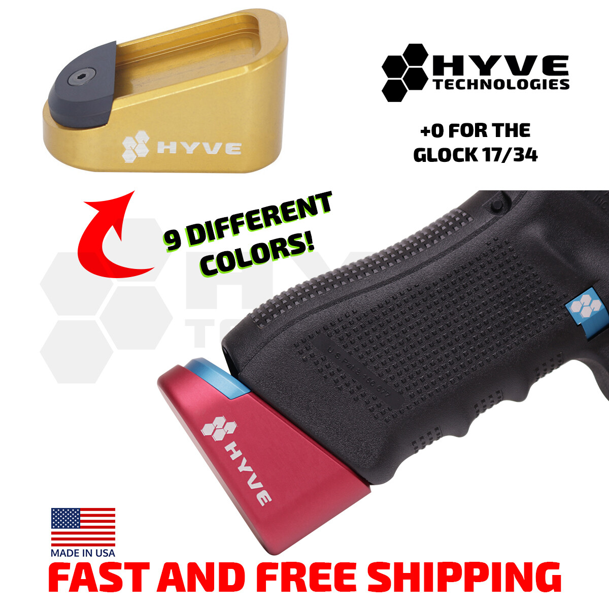 Hyve Technologies +0 Mag Base Pad for the Glock 17/34 | eBay
