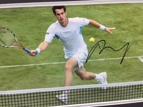 RARE Andy Murray Tennis Signed Photo Display + COA AUTOGRAPH WIMBLEDON - Picture 2 of 3