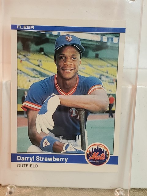 Darryl Strawberry Fleer 599 Rookie 1984 Baseball Card EBay