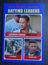 2020 Topps Heritage Minor League #184 Batting Leaders Baseball Card 11/99