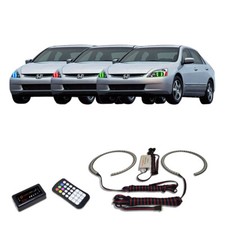 Rgb Multi Color Bluetooth Headlight Halo Kit For Honda Accord 03-07