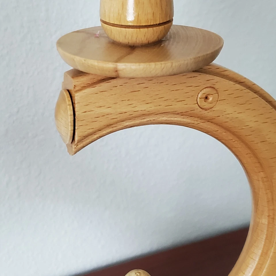 2 Candelabros Folk Rústicos Candelabros Torneados a Mano Madera Bohemio De Colección Transilvania Foto 4 de 4