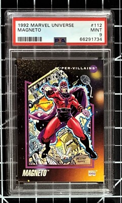 1992 Marvel Universe - #112 Magneto - PSA 9 MINT | eBay
