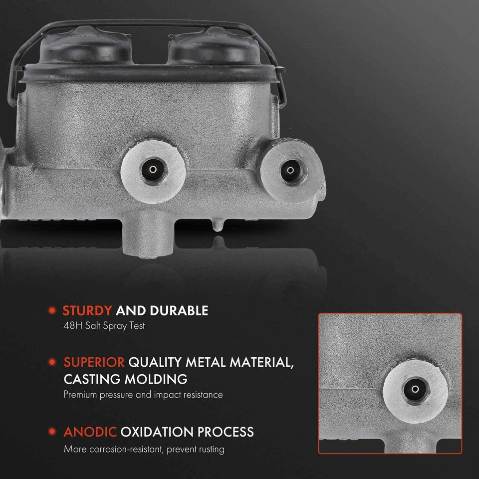 Cilindro maestro de freno con depósito para Jeep Wagoneer J-3500 AMC Classic Rebel Foto 2 de 4