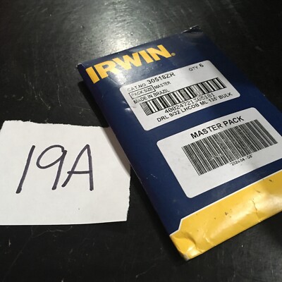 Irwin Tools 30518ZR 9/32'' Left-Hand Mechanics Length Cobalt HSS Drill Bit 6/PKG