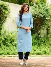 Women Work Kurti jacquard Kurti Combo Set Lace Detailings Pure Cotton Daily Wear