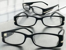 Mens Classy Sophisticated Contemporary Modern Clear Lens EYE GLASSES Black Frame