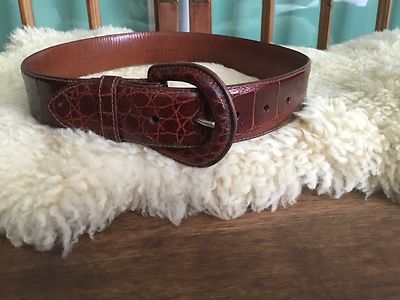 Ralph Lauren Genuine Crocodile Belt 30 Italy | eBay