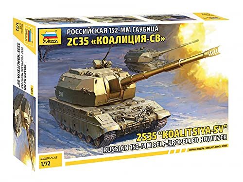 Zvezda 5055 Koalitsya-SV Self Propelled Howitzer, Scala 1/72, Plastic (J6x)