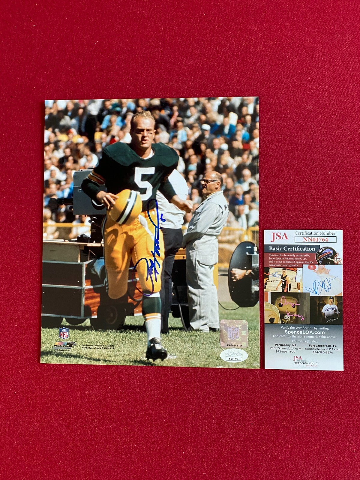 Paul Hornung Autographed Signed , "" (JSA) 8x10 Photo (Packers) Scarce / Vintage 