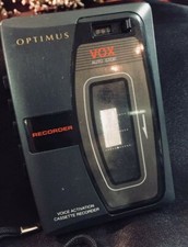 OPTIMUS CTR-106 Voice Activated ~ Cassette Recorder ~ GOOD CONDITION