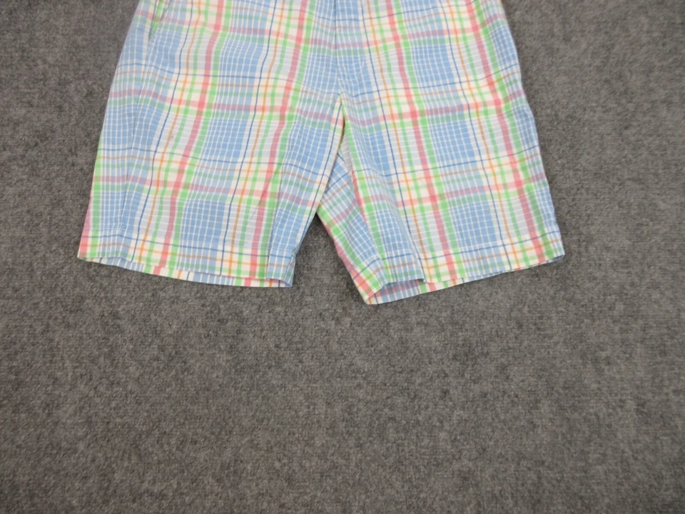 Shorts masculino Vineyard Vines 34 azul rosa xadrez chino preppy logotipo baleia 34x19 - Imagem 3 de 4