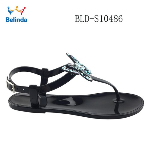 Thong Style Women's Sandals Flat With Butterfly. Flip Flops Beach Wear Casual - Picture 3 of 6