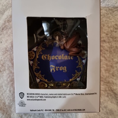 Harry Potter Schokolade Frosch Box Punze Christbaumschmuck Ornament Neu in OVP