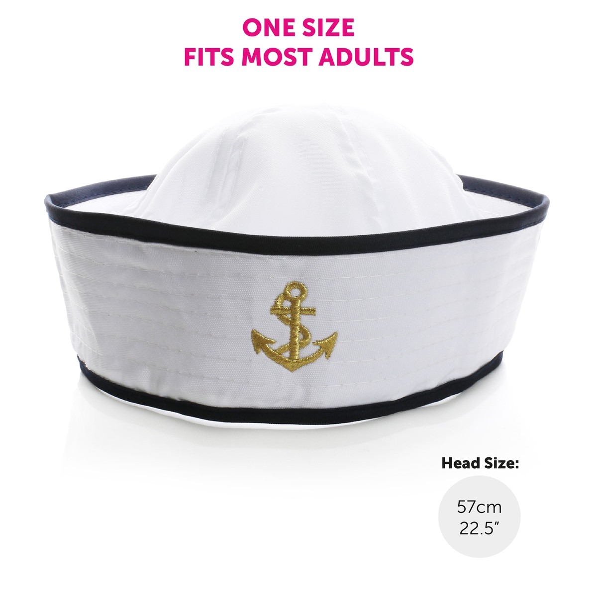 MENS DOUGHBOY SAILOR COSTUME SET HAT AND SCARF KIT NAVY MARINE