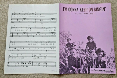 Andrae Crouch: I'm Gonna Keep On Singin'; I've Got Confidence SHEET MUSIC - Picture 5 of 5