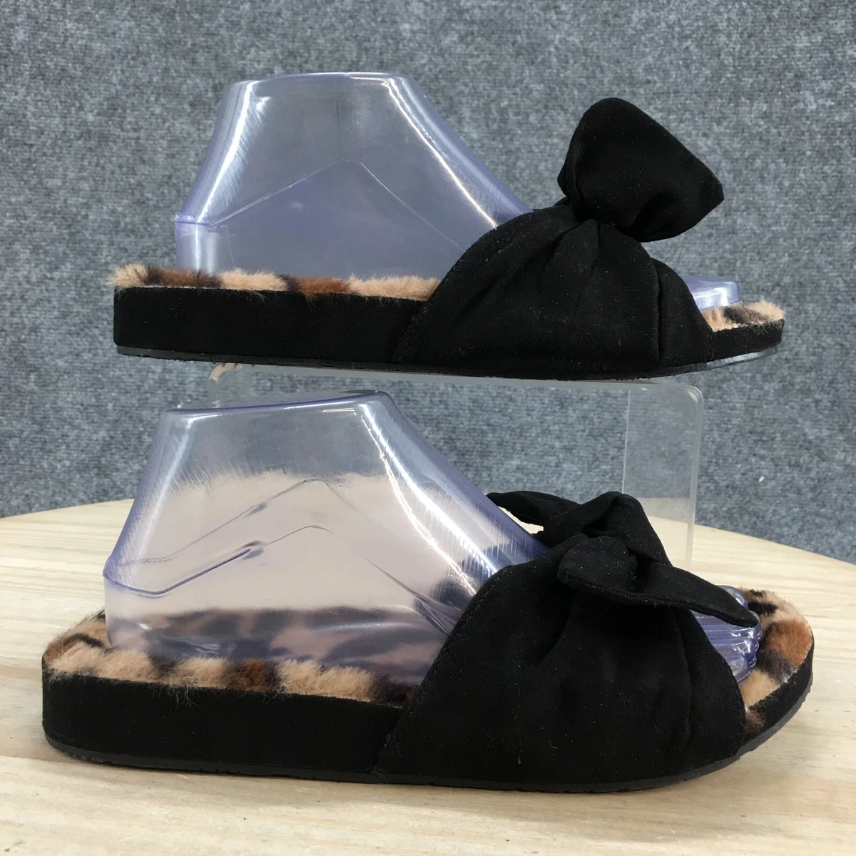 Blowfish Malibu Sandals Womens 8.5 Animal Print Slip On Flats
