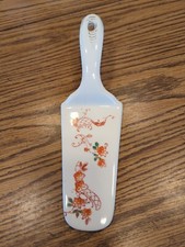 Vintage Decorative Porcelain Cake Server Cutter Holiday Wedding Birthday Etc.