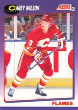 1991 Score American #227 Carey Wilson Calgary Flames
