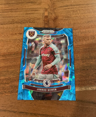 Jarrod Bowen 2021-22 Panini Prizm Premier EPL Blue Ice Prizm SSP /75 NRMT+