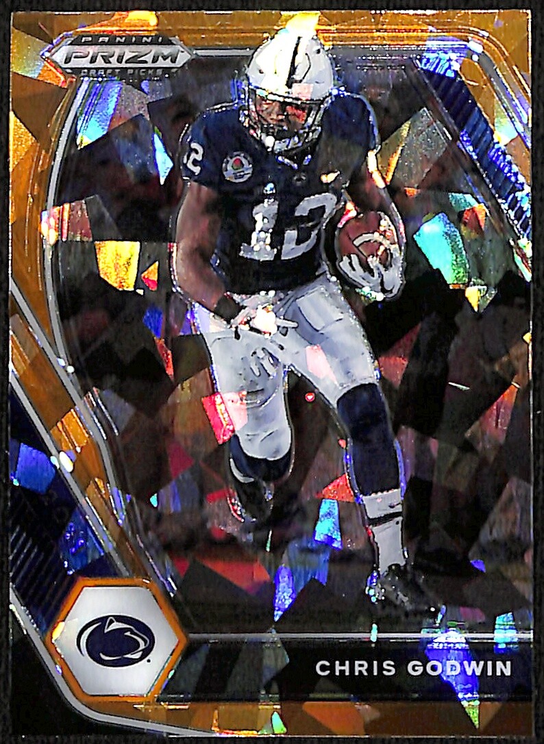 2021 Prizm Draft Picks Chris Godwin #65 Orange Ice Penn State Nittany Lions Card