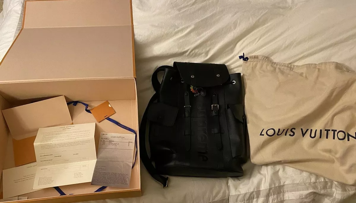 Supreme Supreme x Louis Vuitton Christoper Black Backpack Bag