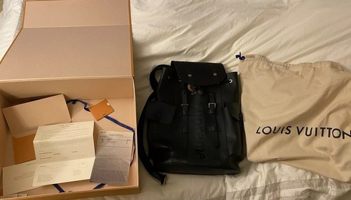LOUIS VUITTON X SUPREME 100% AUTHENTIC LV BACKPACK CHRISTOPHER PM BAG EPI  BLACK EUR 10.467,87 - PicClick IT
