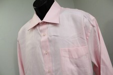 Tommy Hilfiger Dress Shirt Pink Striped Long Sleeve VTG Button Up Mens Size XL