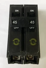 EATON CUTLER HAMMER CHQ245 2 Pole 45 AMP Type CHQ Circuit Breaker