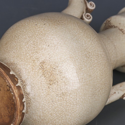 9.5" China ancient antique Song Dynasty Hutian kiln Dragon handle teapot - Picture 3 of 4