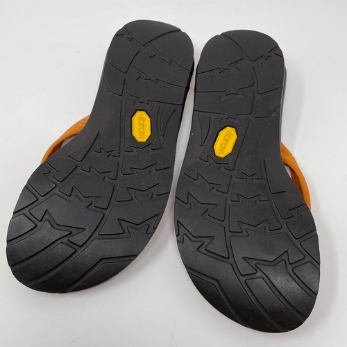 Chaco orangefarbene Damen-Leder-Tanga Flip-Flop-Komfortsandale Größe 6 - Bild 9 von 10
