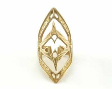 Ring Adjustable Raw brass Geometric Women Fashion 9.5 US Size