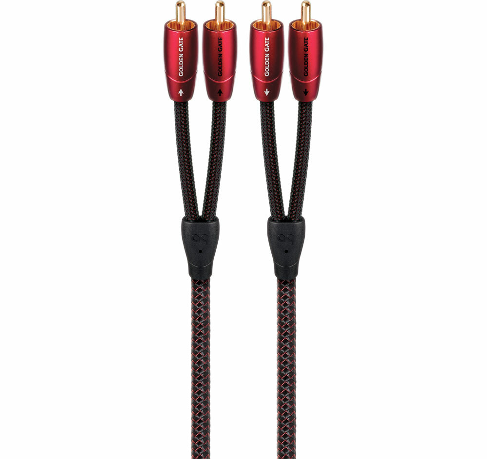 Аудиокабель AudioQuest Golden Gate длиной 1 м 328 фута для подключения аналогового аудиосигнала RCA к RCA-разъему 24690₽