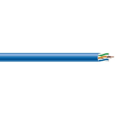 300 ft. Blue 24/4 Solid CU CAT5e CMP (Plenum) Data Cable